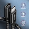 AXAGON BUCM32-CF05AB Kabel przedłużacz Gen2 USB-C - USB-C 0.5m, 5A, 20Gbps, PD 240W, oplot, czarny